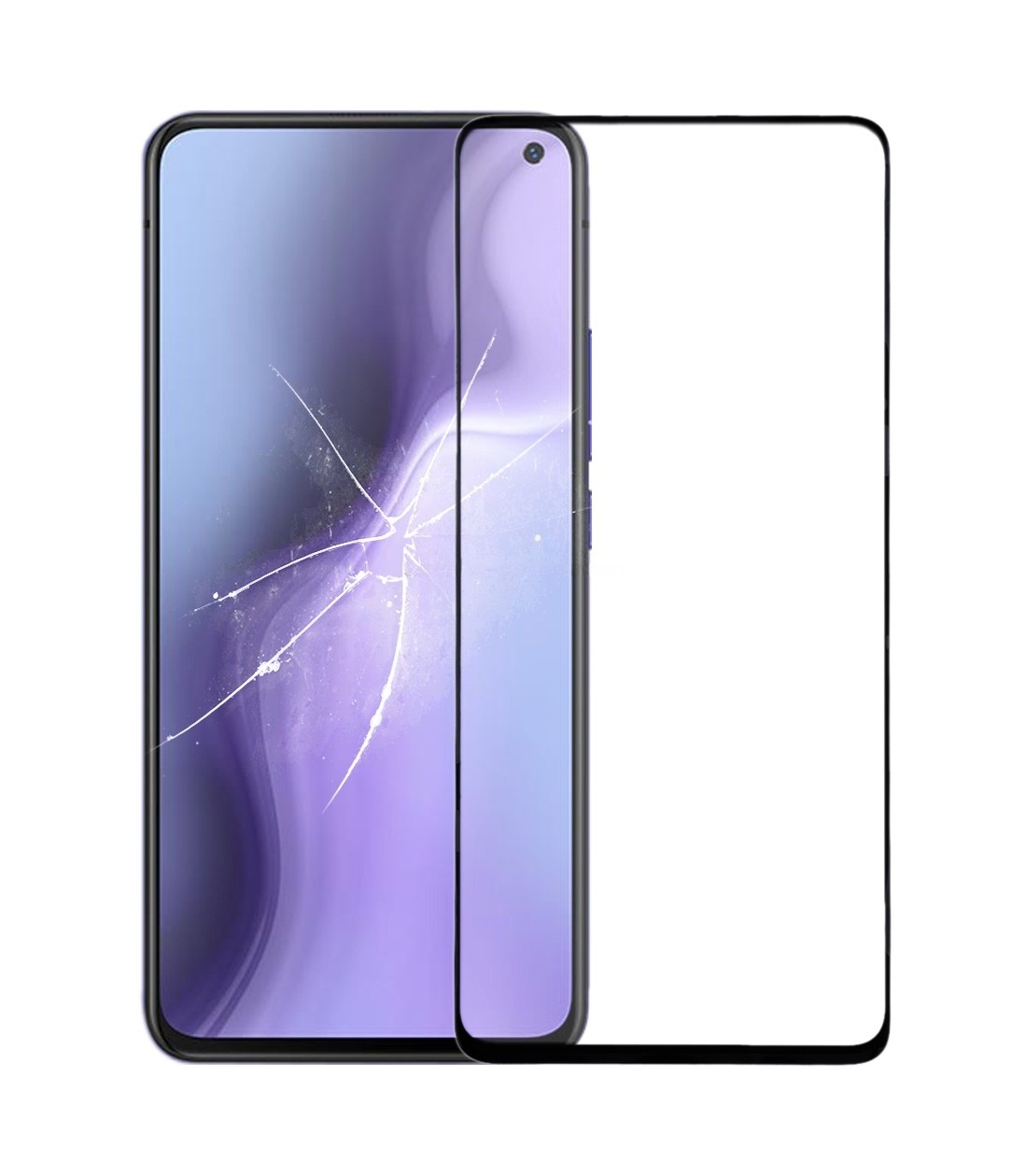 For vivo S5 / X30 / X30 Pro / iQOO 3 Front Screen Outer Glass Lens with OCA Optically Clear Adhesive