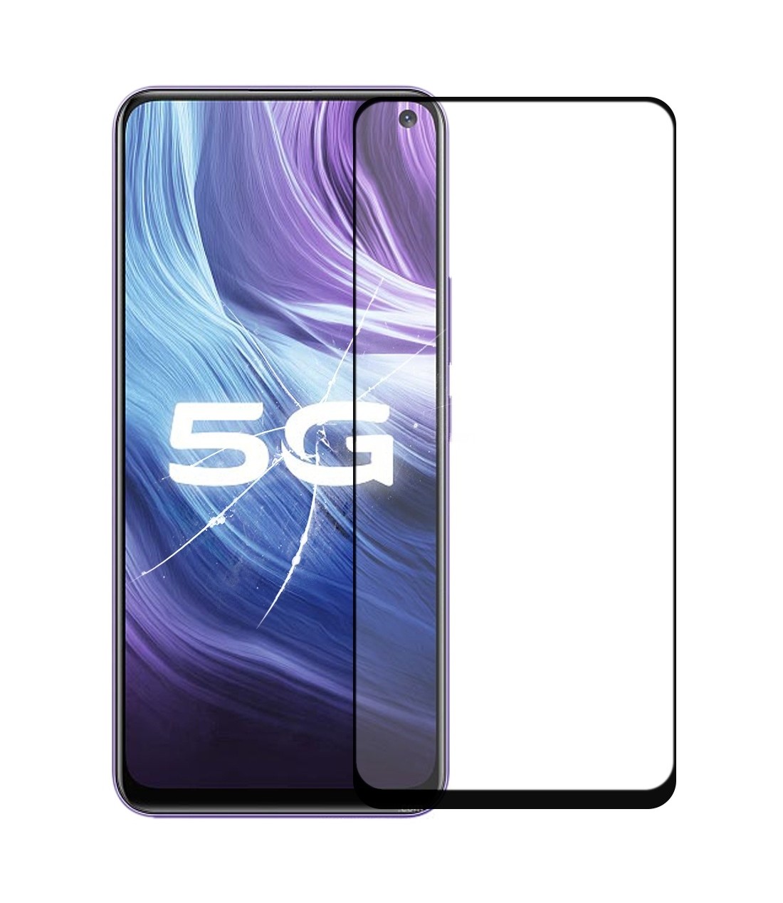 For vivo Z6 / iQOO Z1 / iQOO Z1X / Neo3 Front Screen Outer Glass Lens with OCA Optically Clear Adhesive