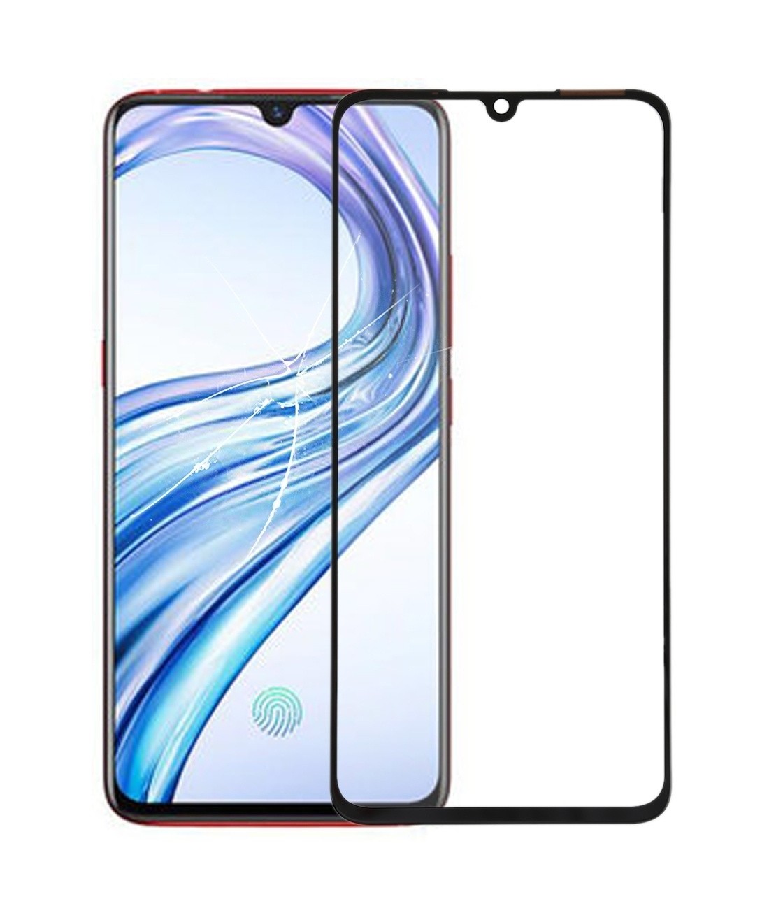 For vivo X23 / X21S Front Screen Outer Glass Lens with OCA Optically Clear Adhesive
