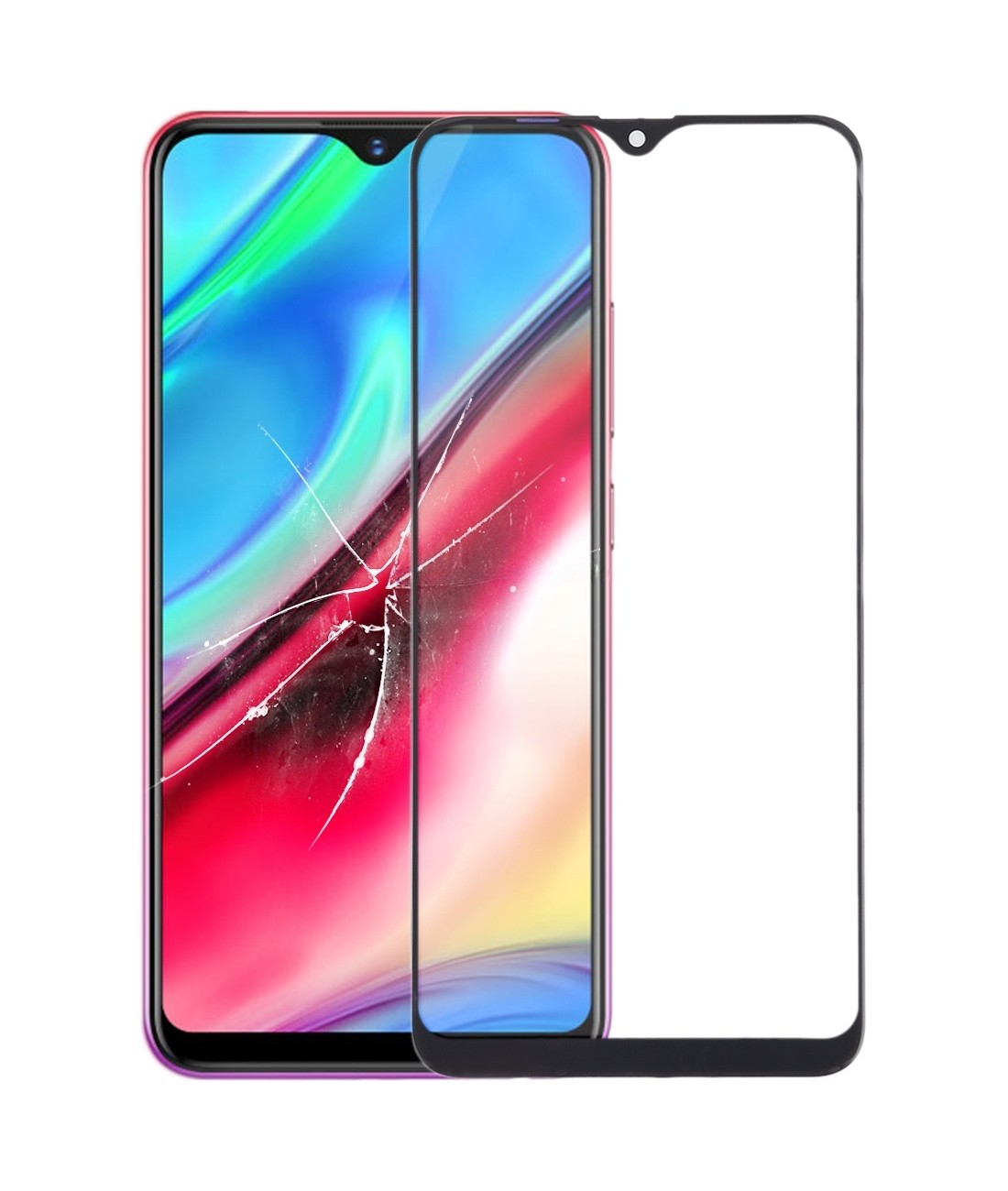 For vivo Y93 / Y91 / U1 Front Screen Outer Glass Lens with OCA Optically Clear Adhesive