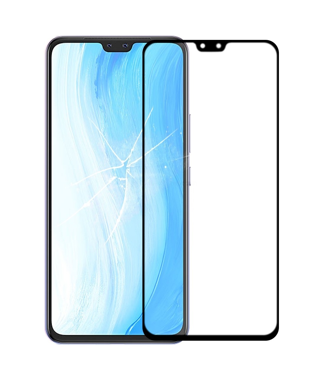 For vivo S7 Front Screen Outer Glass Lens with OCA Optically Clear Adhesive
