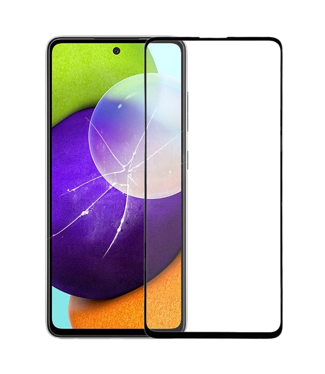 For Samsung Galaxy A52 / S20 FE Front Screen Outer Glass Lens with OCA Optically Clear Adhesive