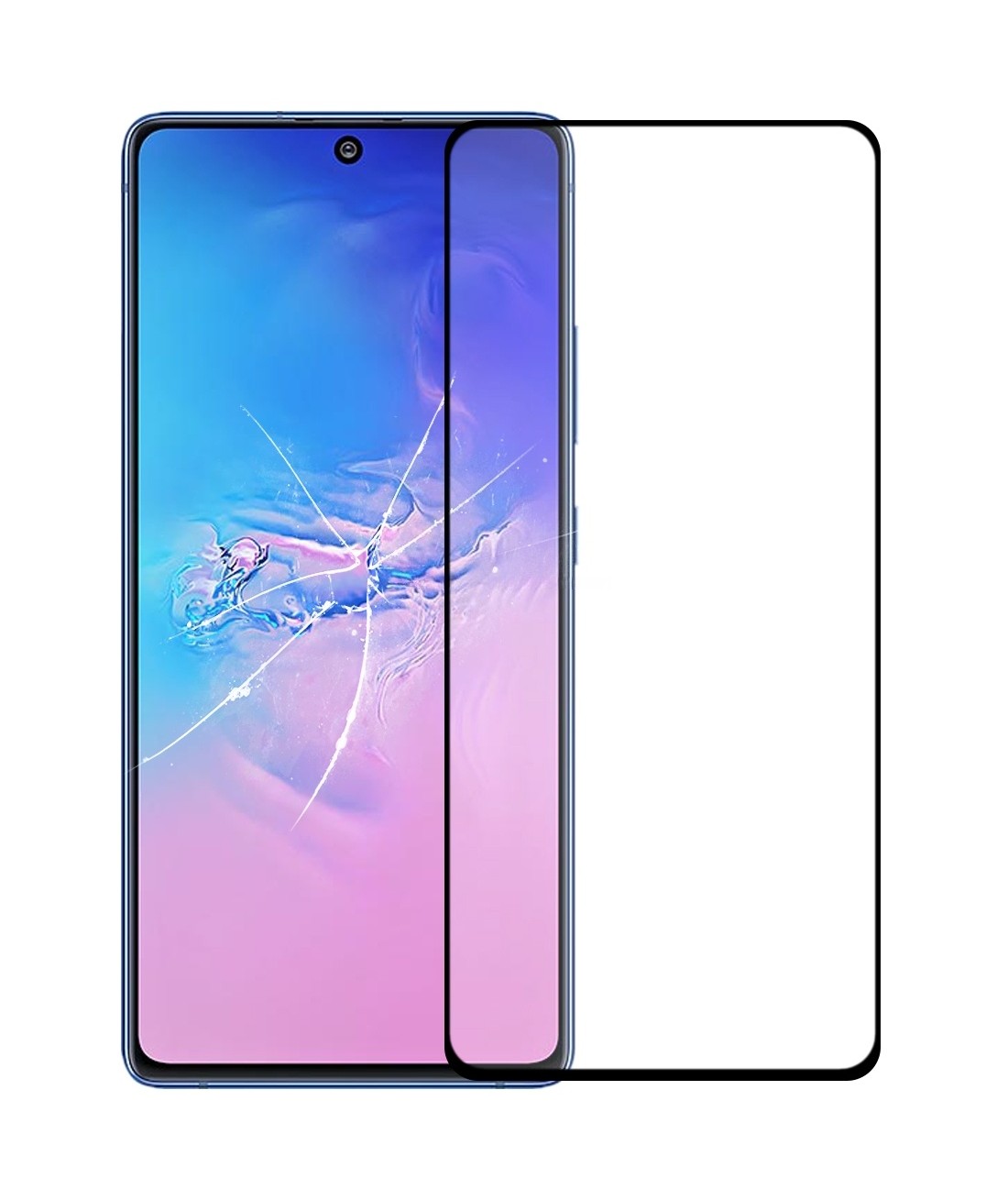 For Samsung Galaxy S10 Lite Front Screen Outer Glass Lens with OCA Optically Clear Adhesive