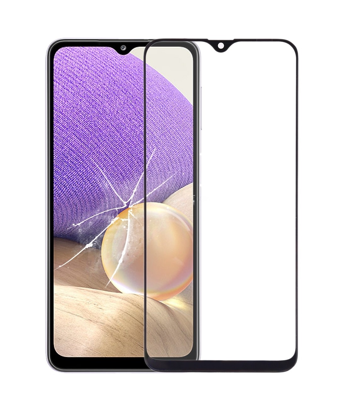 For Samsung Galaxy A32 5G Front Screen Outer Glass Lens with OCA Optically Clear Adhesive