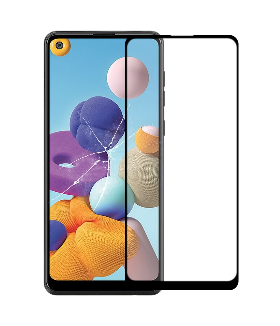 For Samsung Galaxy S21 Front Screen Outer Glass Lens with OCA Optically Clear Adhesive