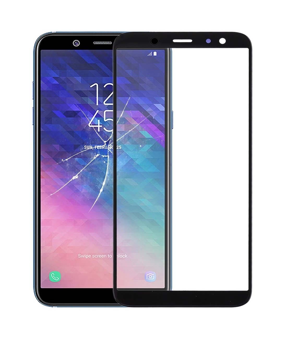 For Samsung Galaxy A6 (2018) / A600 Front Screen Outer Glass Lens with OCA Optically Clear Adhesive