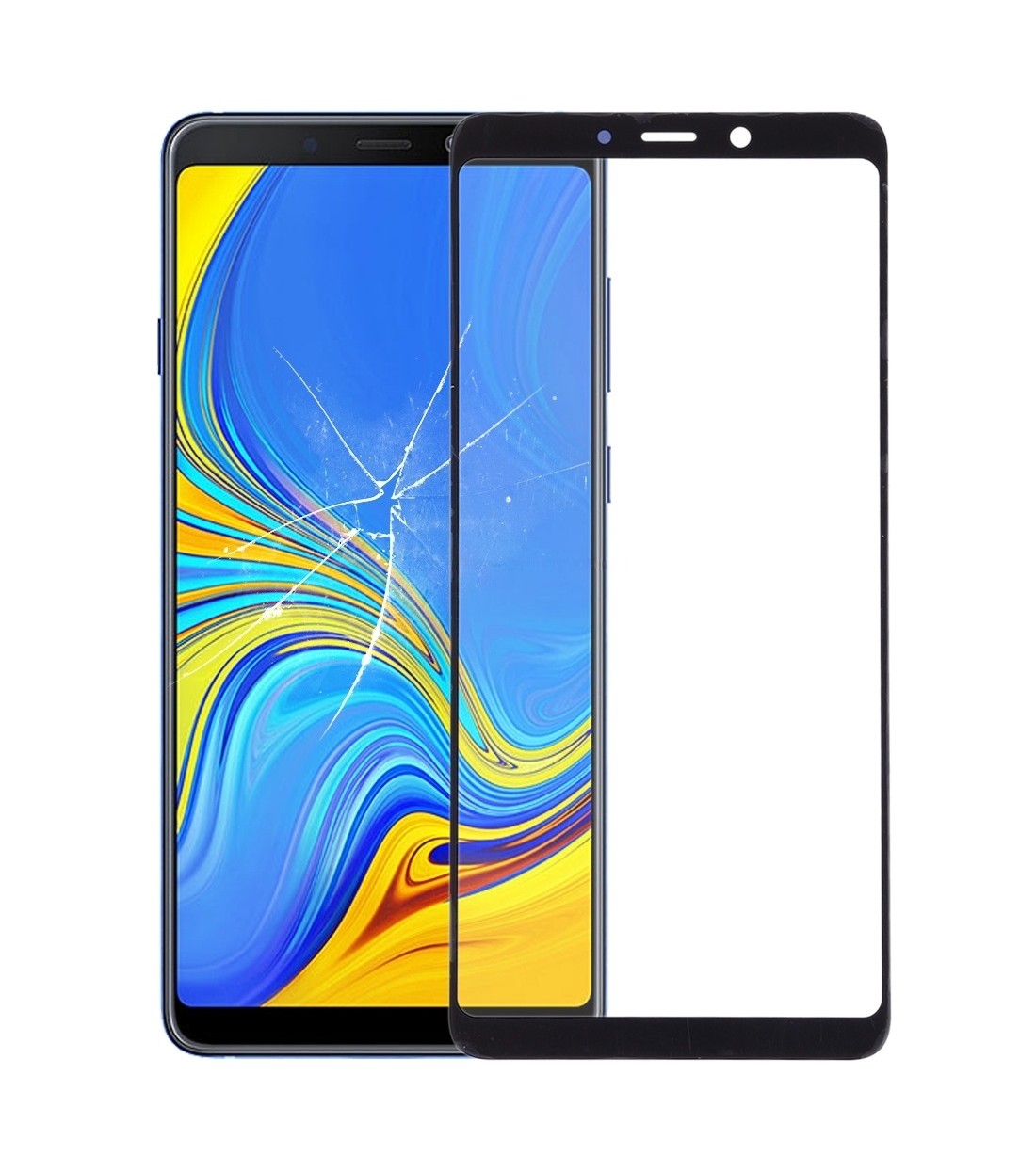 For Samsung Galaxy A9 2018 / A920 / A9S Front Screen Outer Glass Lens with OCA Optically Clear Adhesive
