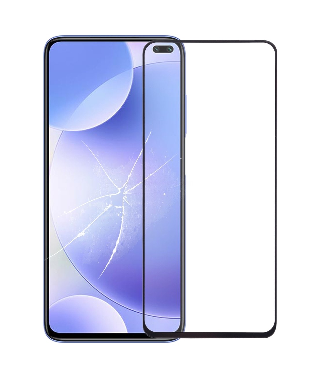 Front Screen Outer Glass Lens with OCA Optically Clear Adhesive for Xiaomi Redmi K30 / Redmi K30i 5G
