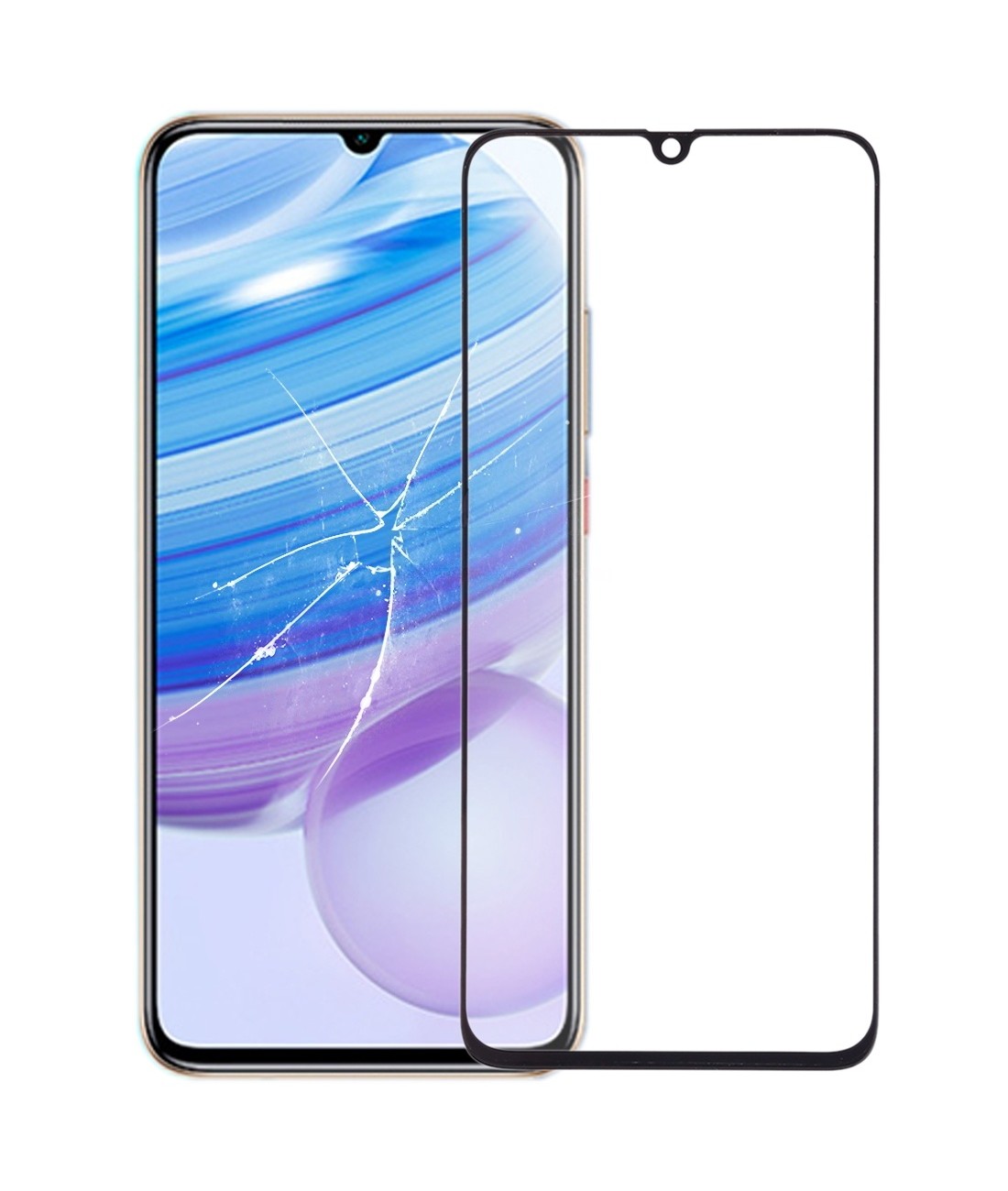 Front Screen Outer Glass Lens with OCA Optically Clear Adhesive for Xiaomi Redmi 10X 5G