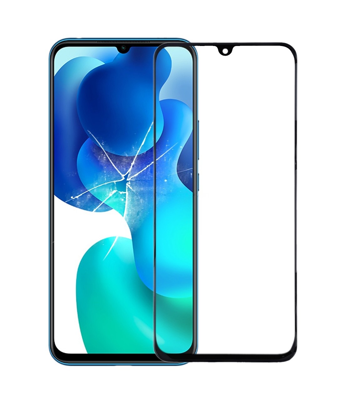 Front Screen Outer Glass Lens with OCA Optically Clear Adhesive for Xiaomi Mi 10 Lite 5G