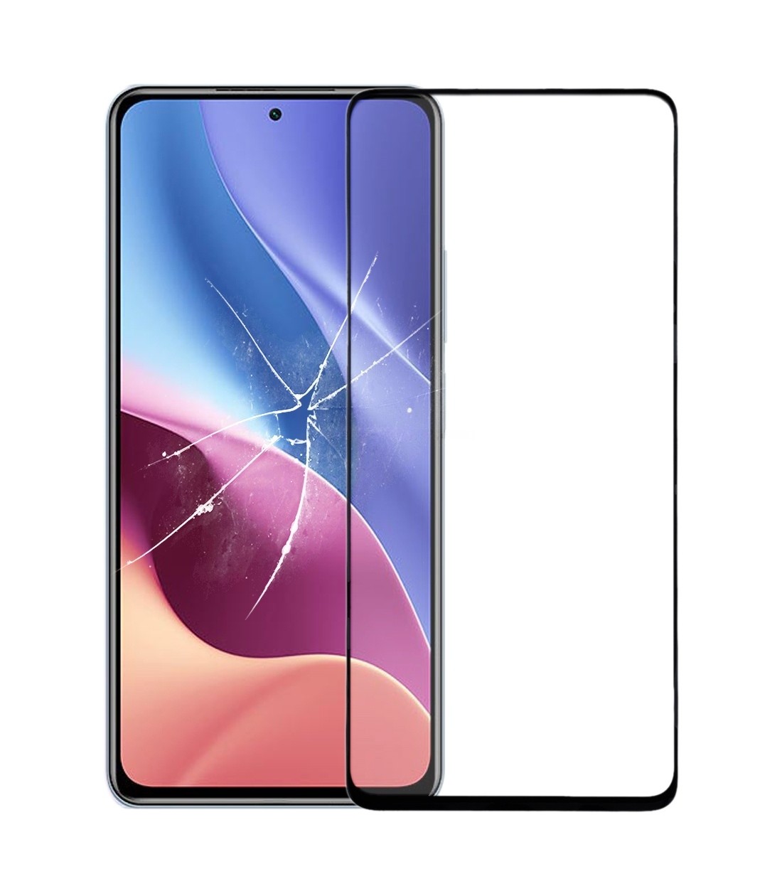 Front Screen Outer Glass Lens with OCA Optically Clear Adhesive for Xiaomi Redmi K40