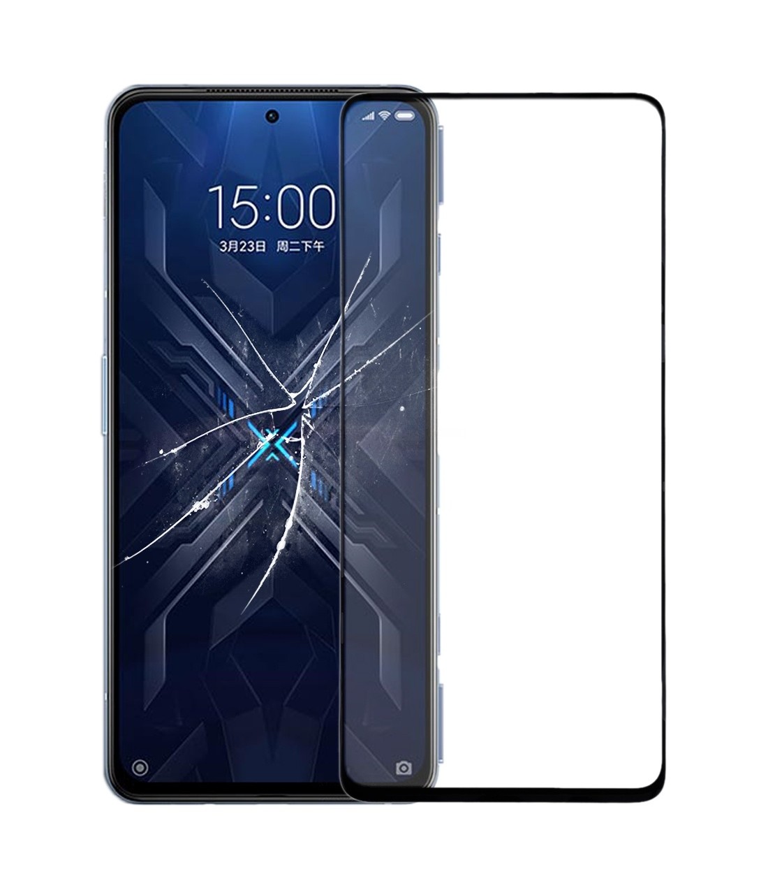 Front Screen Outer Glass Lens with OCA Optically Clear Adhesive for Xiaomi Black Shark 4