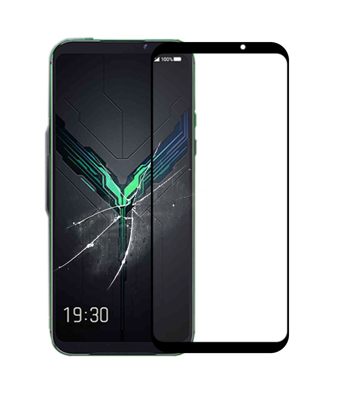 Front Screen Outer Glass Lens with OCA Optically Clear Adhesive for Xiaomi Black Shark 2