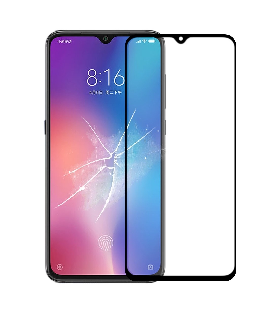 Front Screen Outer Glass Lens with OCA Optically Clear Adhesive for Xiaomi Mi 9