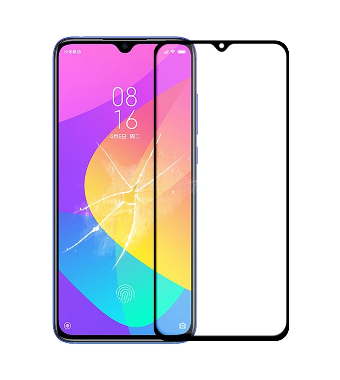 Front Screen Outer Glass Lens with OCA Optically Clear Adhesive for Xiaomi Mi CC9