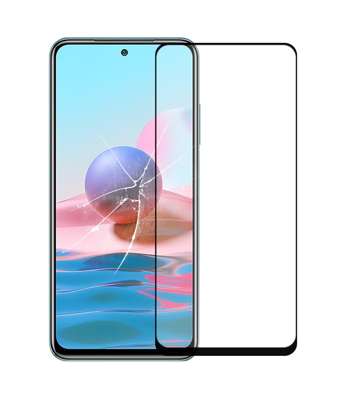 Front Screen Outer Glass Lens with OCA Optically Clear Adhesive for Xiaomi Redmi Note 10 4G