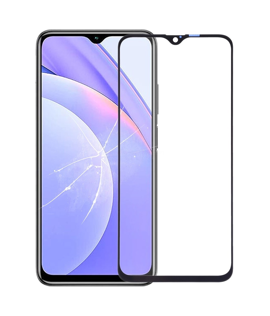 Front Screen Outer Glass Lens with OCA Optically Clear Adhesive for Xiaomi Redmi Note 9 4G