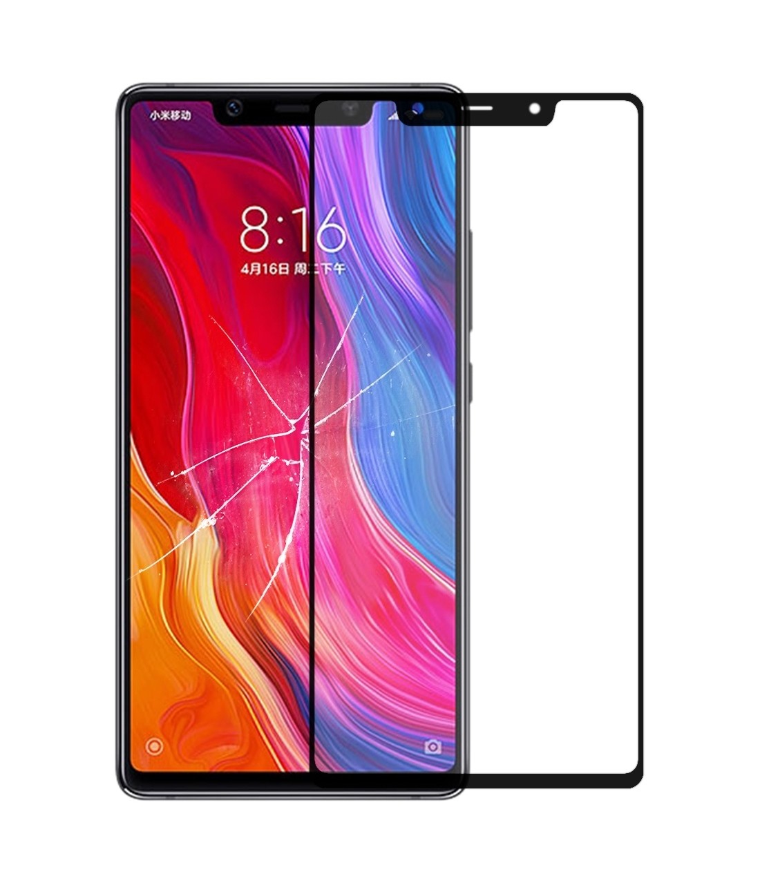 Front Screen Outer Glass Lens with OCA Optically Clear Adhesive for Xiaomi Mi 8 SE