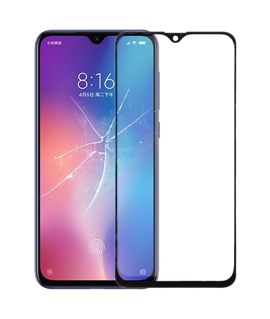 Front Screen Outer Glass Lens with OCA Optically Clear Adhesive for Xiaomi Mi 9 SE