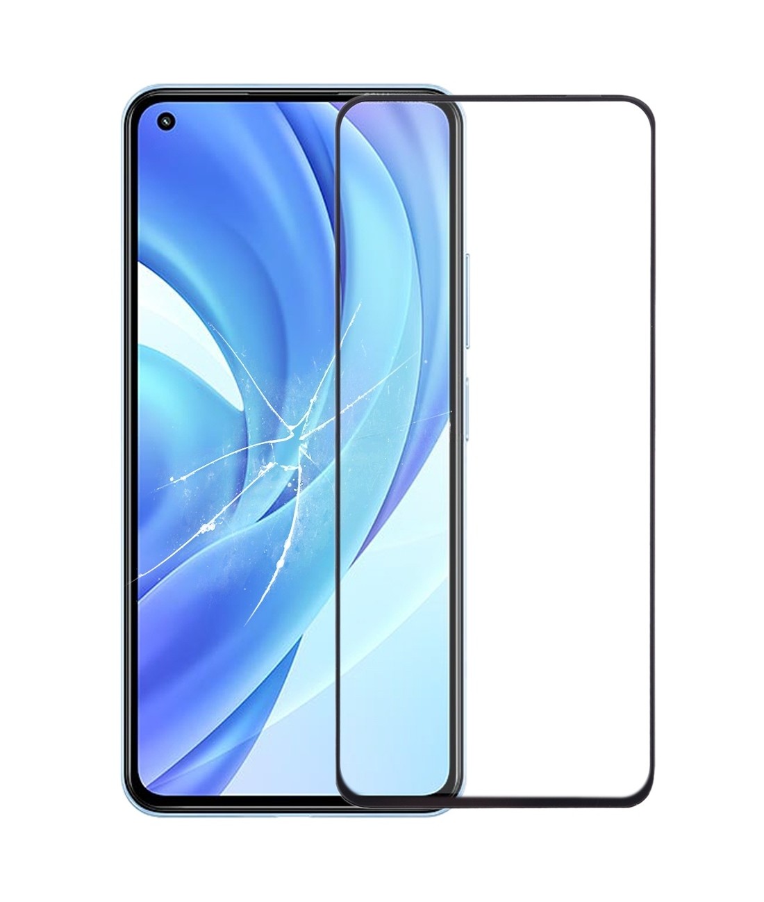 Front Screen Outer Glass Lens with OCA Optically Clear Adhesive for Xiaomi Mi 11 Lite