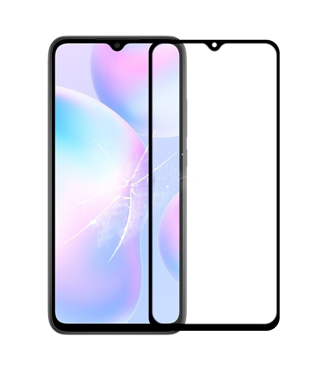 Front Screen Outer Glass Lens with OCA Optically Clear Adhesive for Xiaomi Redmi 9A
