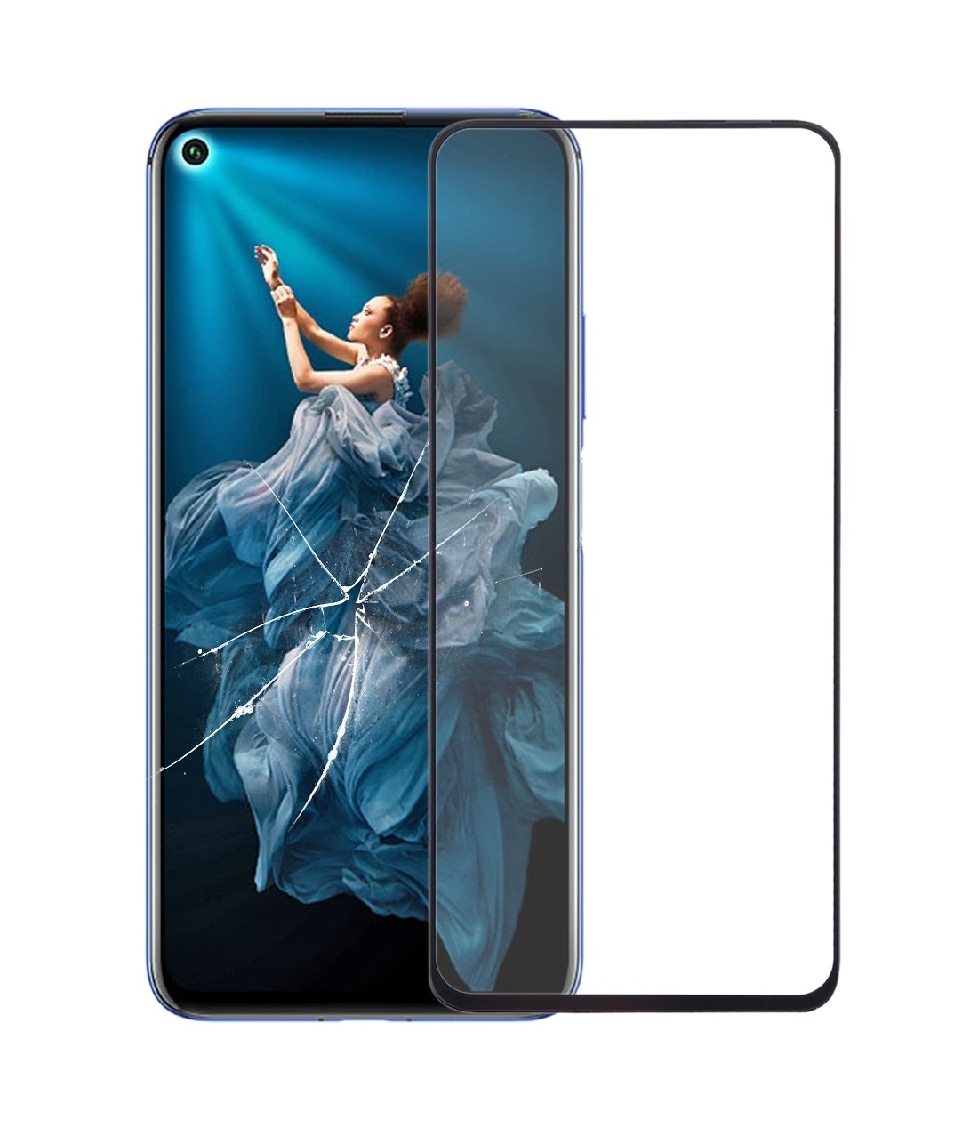 For Honor 20S / 20 / 20 Pro Front Screen Outer Glass Lens with OCA Optically Clear Adhesive