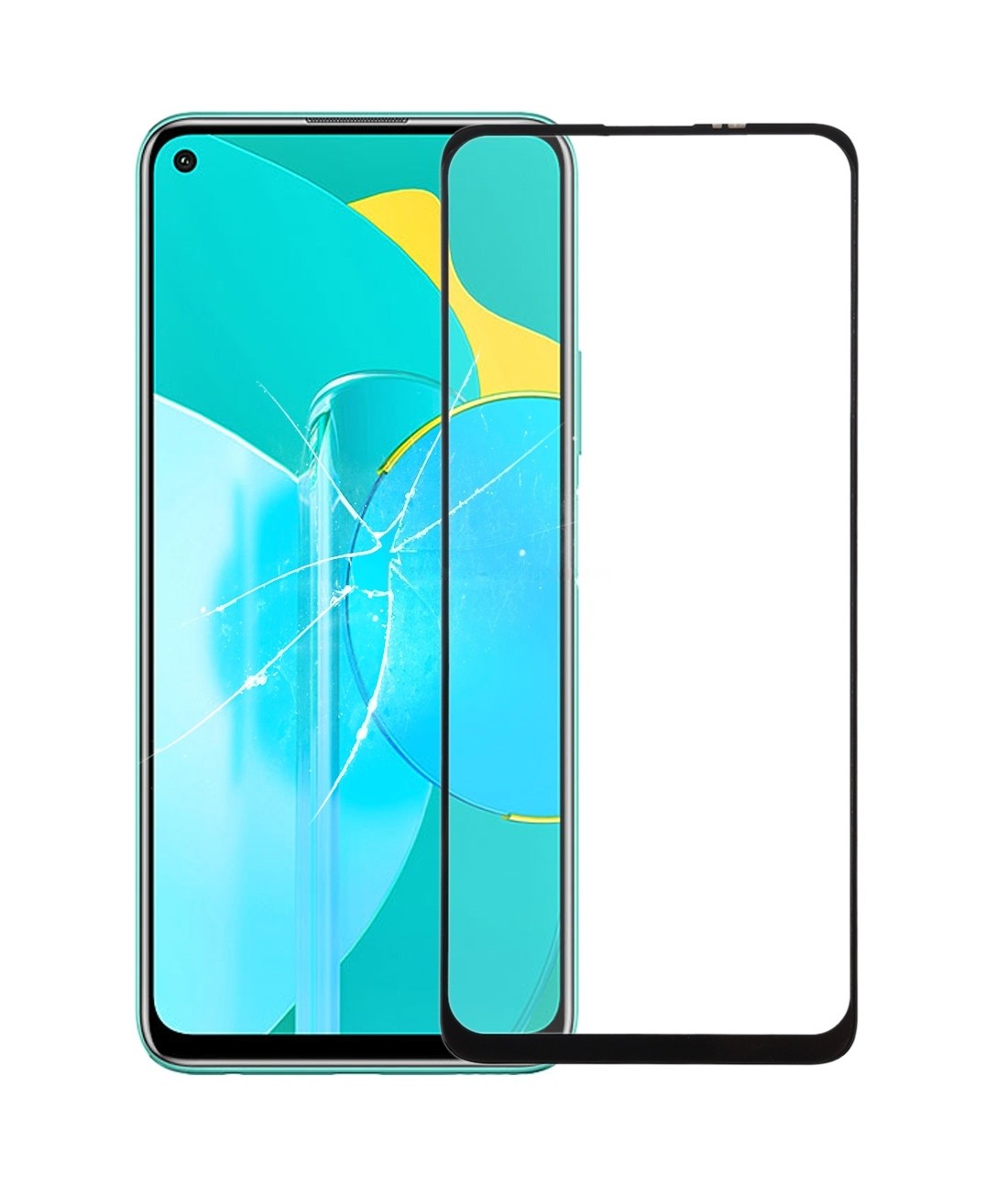 For Huawei Nova 7 se Front Screen Outer Glass Lens with OCA Optically Clear Adhesive