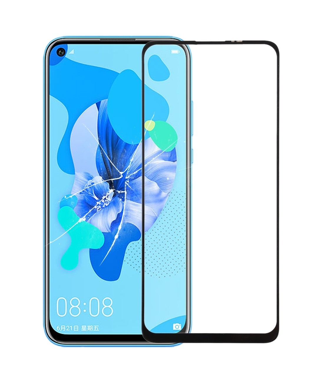 For Huawei Nova 5i / Nova 6 se Front Screen Outer Glass Lens with OCA Optically Clear Adhesive
