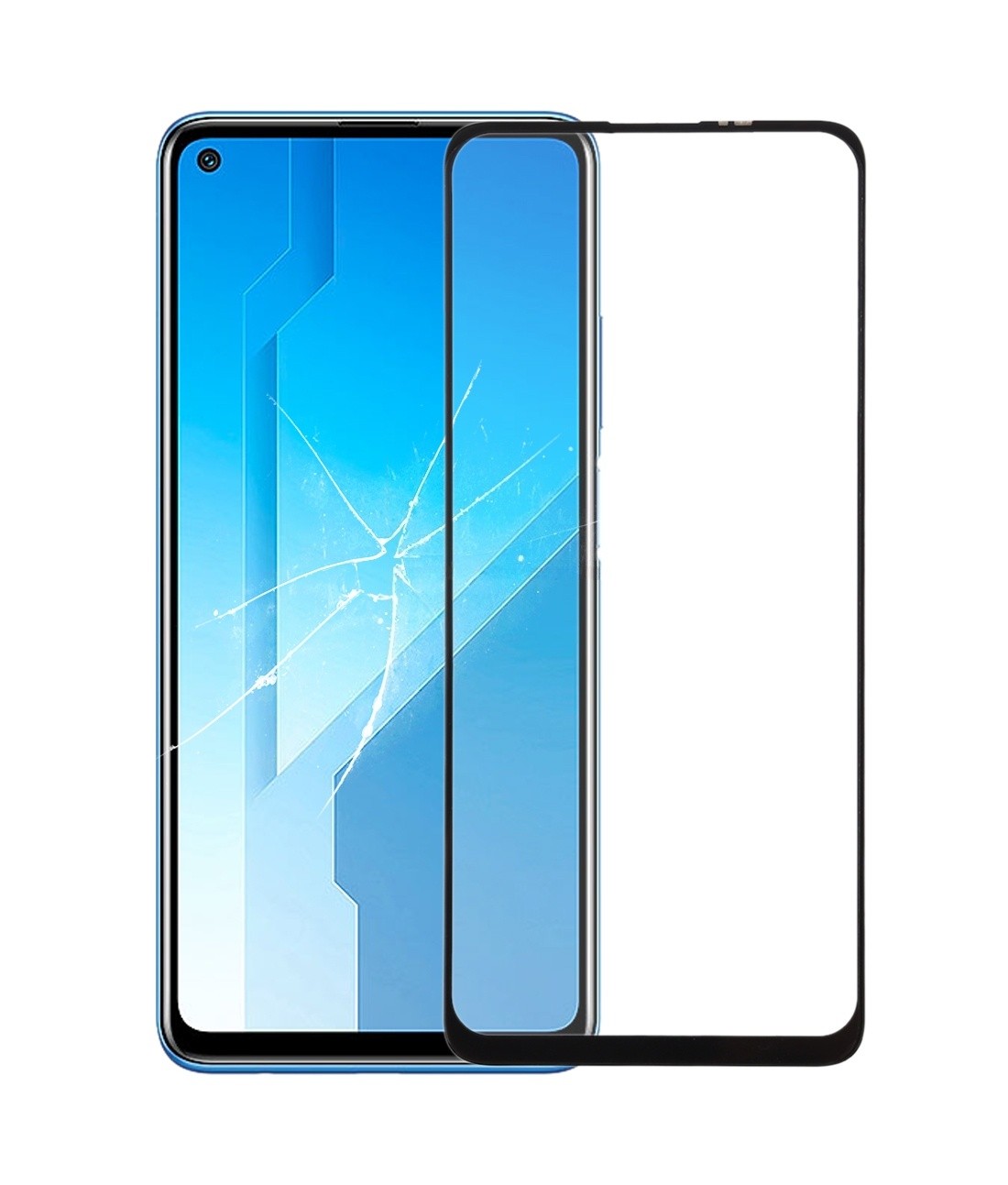 For Honor Play4 Front Screen Outer Glass Lens with OCA Optically Clear Adhesive
