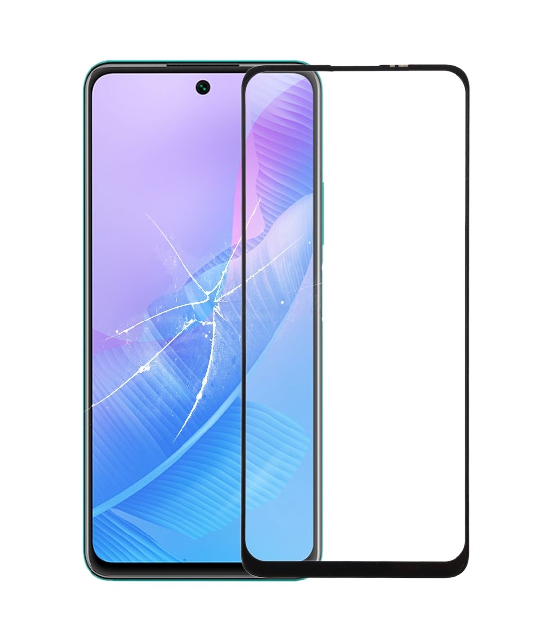 For Huawei Enjoy 20 SE 4G Front Screen Outer Glass Lens with OCA Optically Clear Adhesive