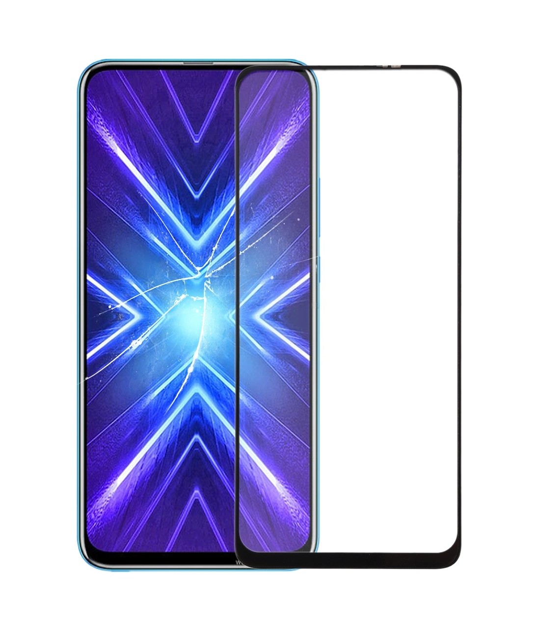 For Honor 9X Front Screen Outer Glass Lens with OCA Optically Clear Adhesive