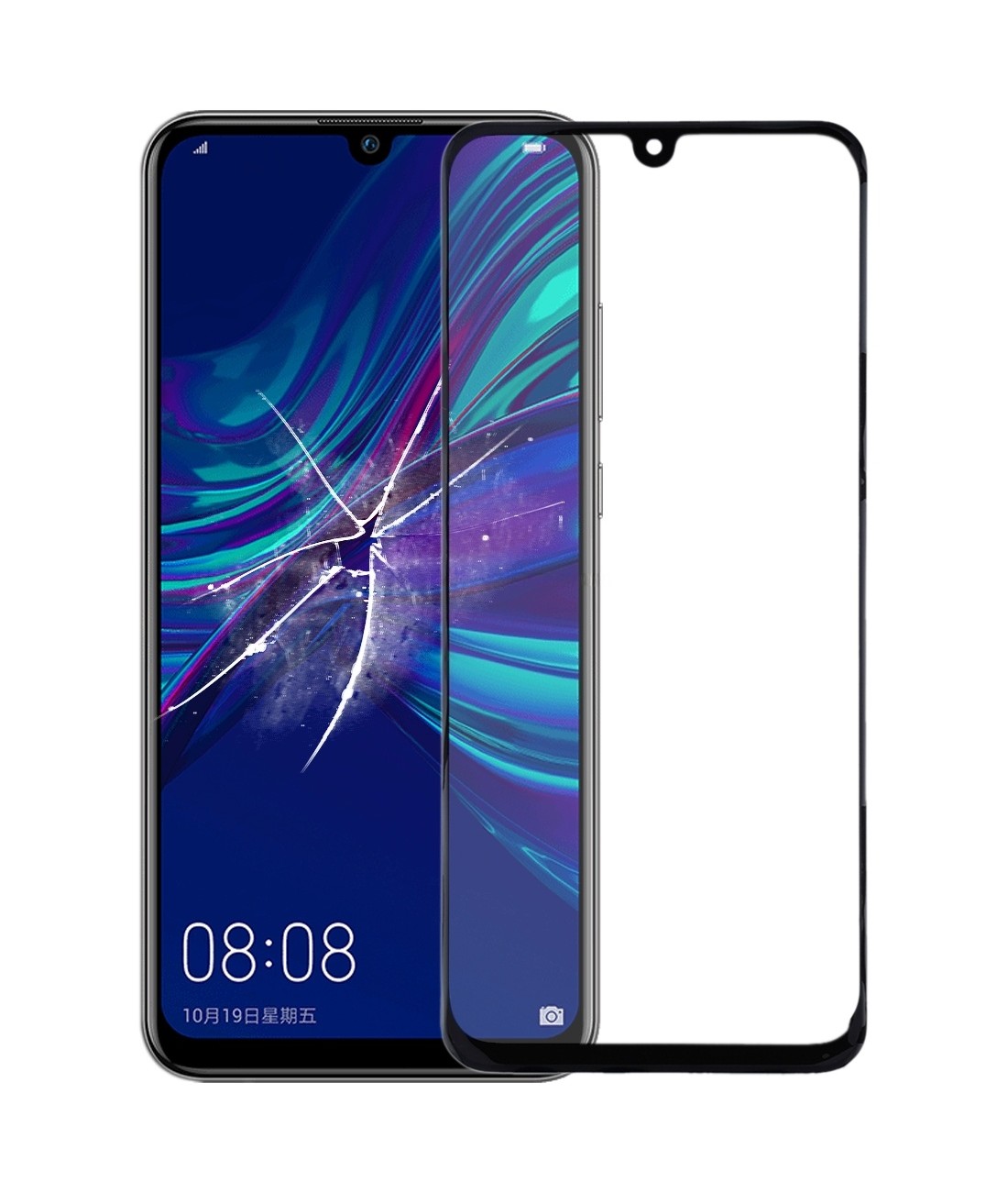 For Huawei Enjoy 9s / Maimang 8 Front Screen Outer Glass Lens with OCA Optically Clear Adhesive