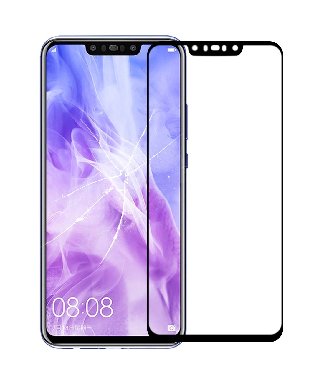 For Huawei Nova 3 Front Screen Outer Glass Lens with OCA Optically Clear Adhesive