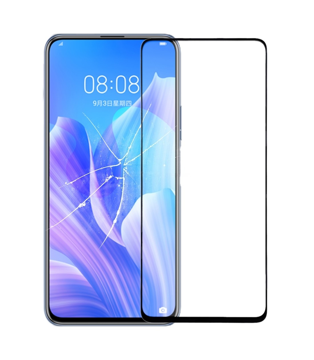 For Honor X10 5G Front Screen Outer Glass Lens with OCA Optically Clear Adhesive