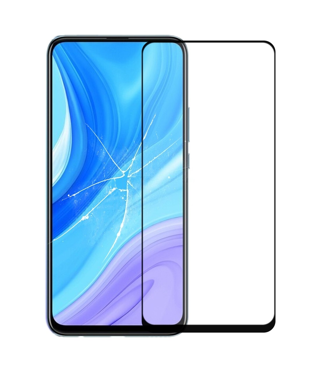 For Huawei Enjoy 10 Plus Front Screen Outer Glass Lens with OCA Optically Clear Adhesive