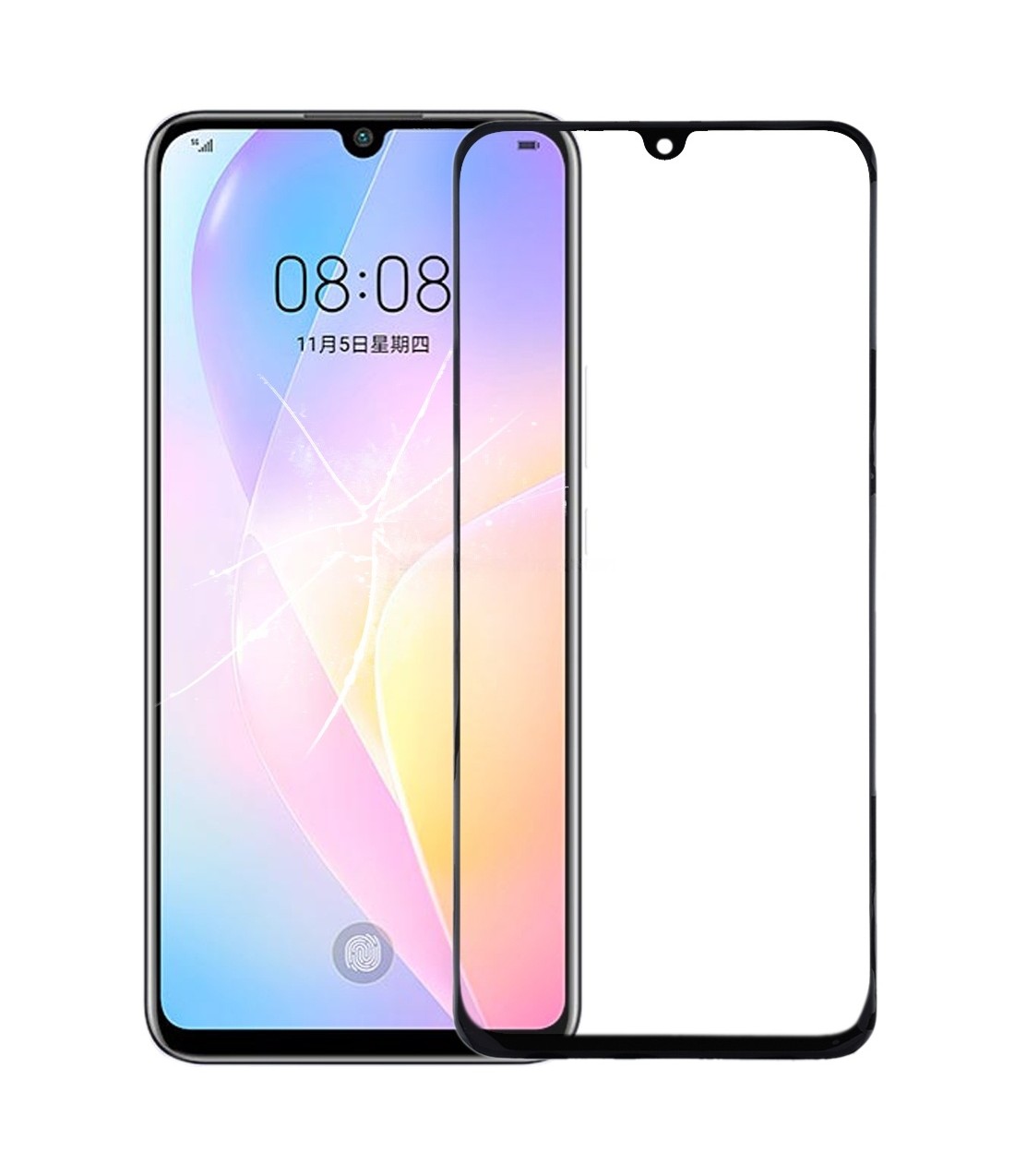 For Huawei Nova 8 SE Front Screen Outer Glass Lens with OCA Optically Clear Adhesive