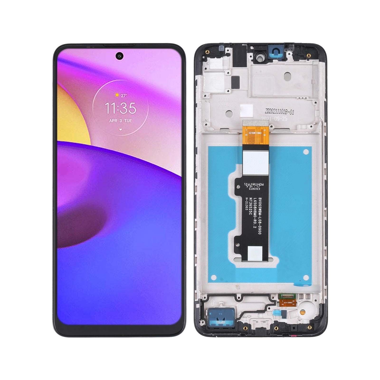 TFT LCD Screen for Motorola Moto E40 / E30 Digitizer Full Assembly with Frame