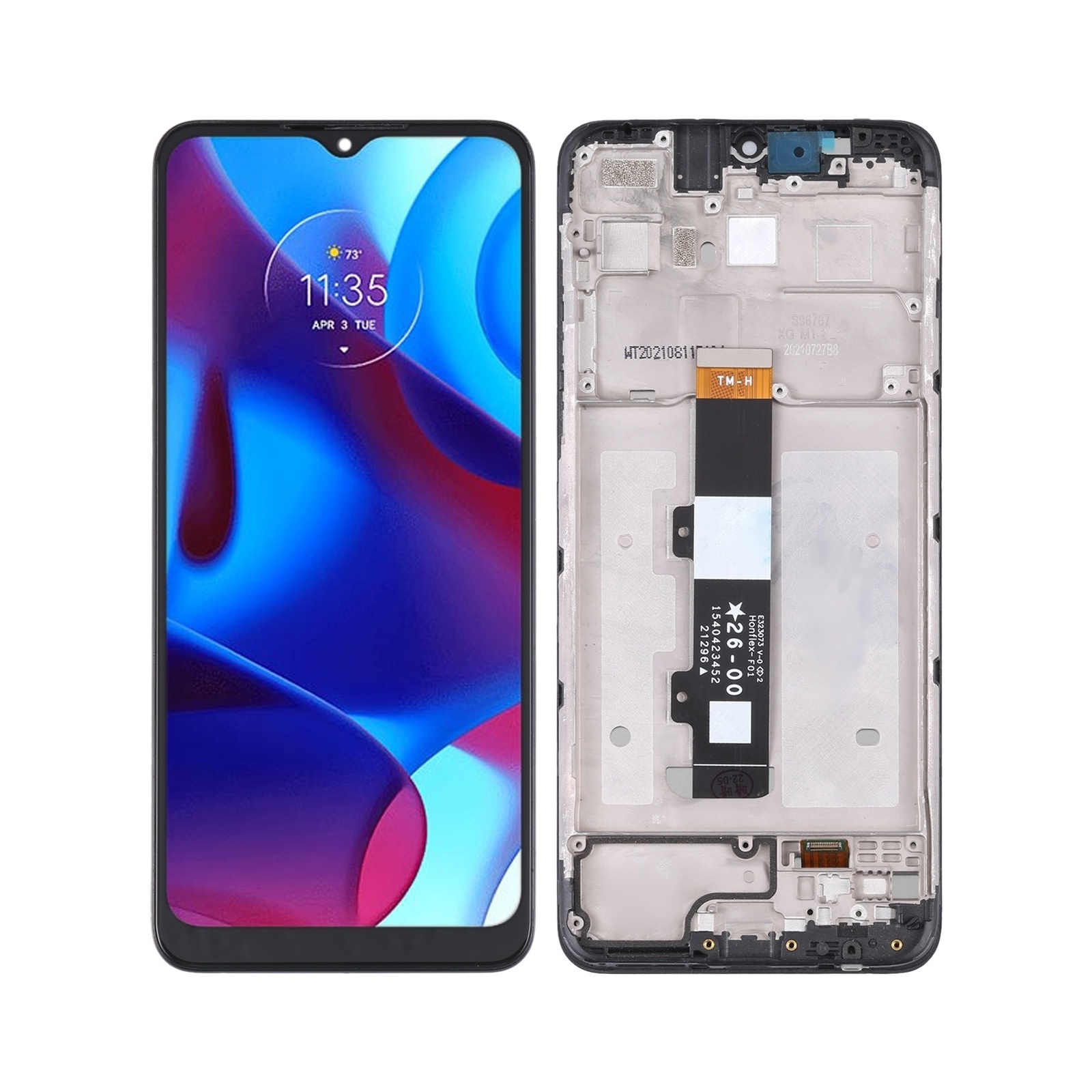 TFT LCD Screen for Motorola G Pure Digitizer Full Assembly with Frame