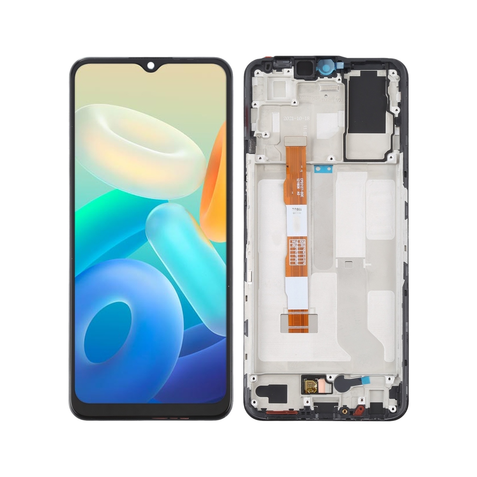 TFT LCD Screen For vivo Y76S Digitizer Full Assembly with Frame