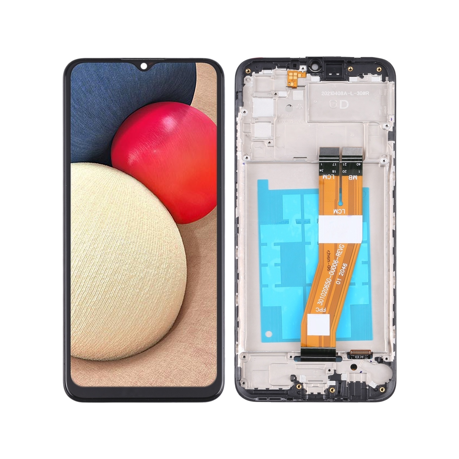 OEM LCD Screen For Samsung Galaxy A02s SM-A025F Digitizer Full Assembly with Frame