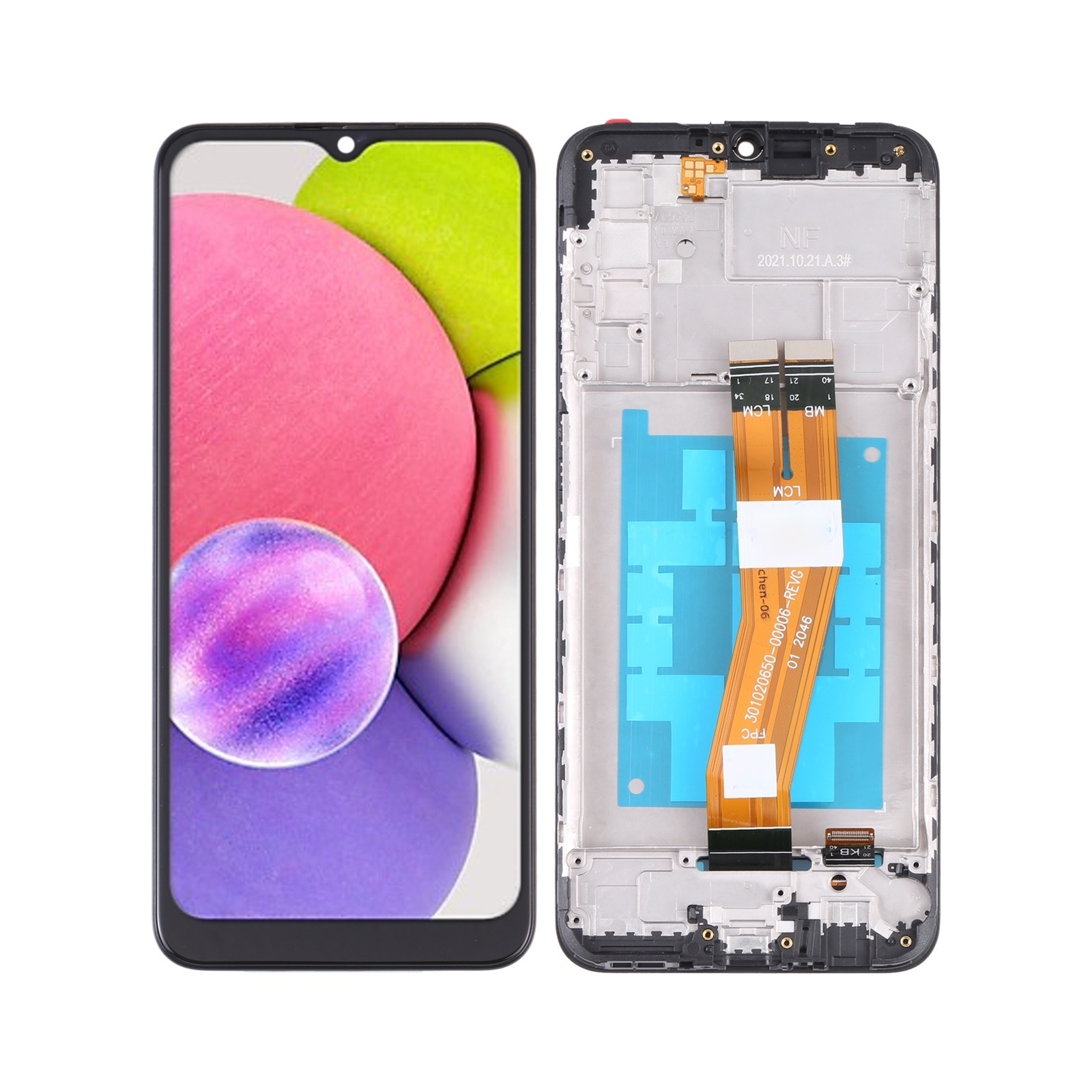 OEM LCD Screen For Samsung Galaxy A03s SM-A037G/A037M Digitizer Full Assembly with Frame