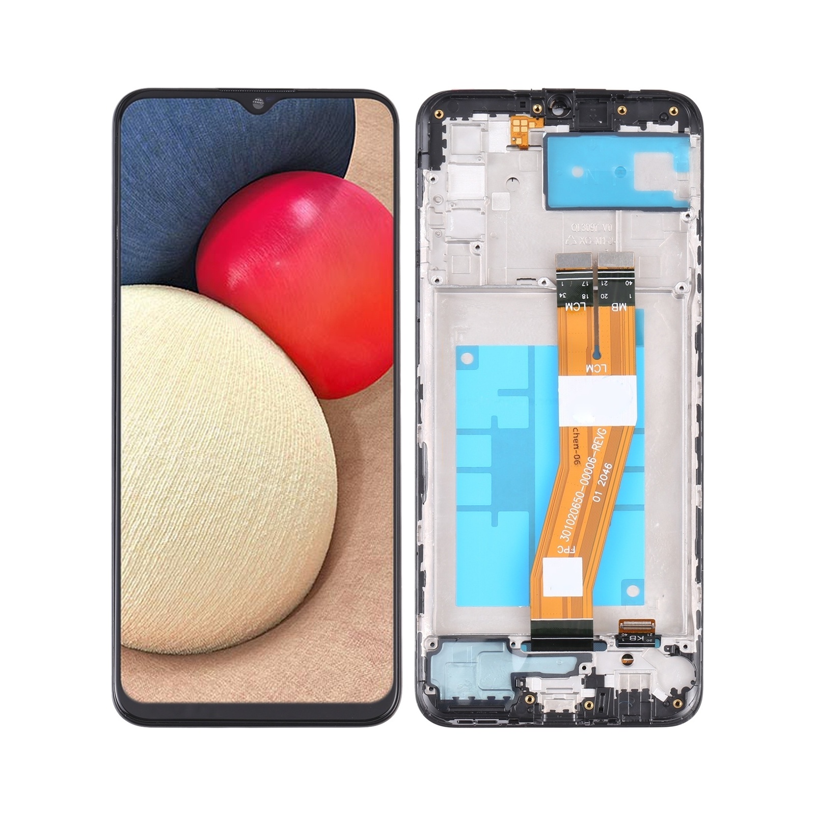 OEM LCD Screen For Samsung Galaxy A02S SM-A025G/A025M Digitizer Full Assembly with Frame