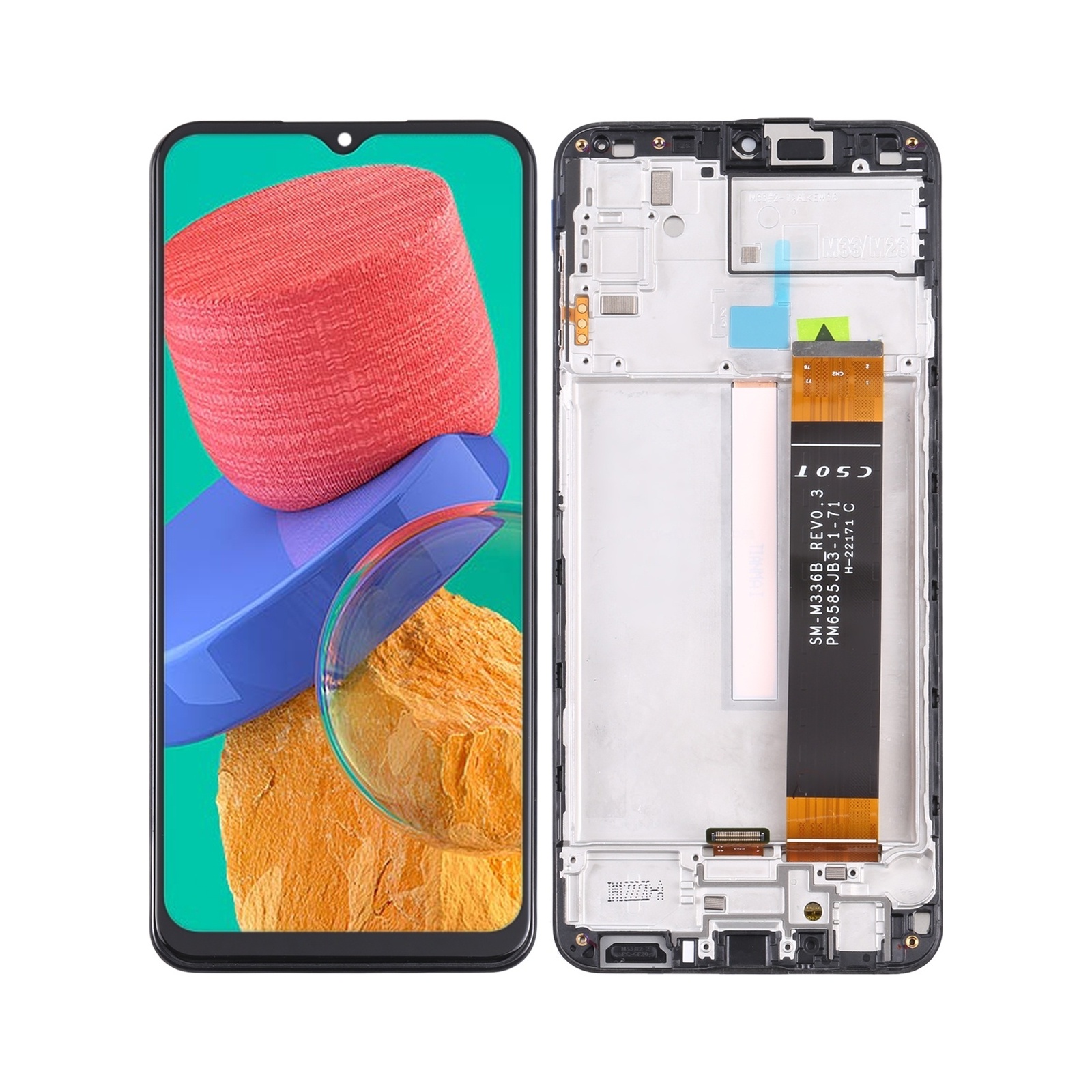 Original LCD Screen For Samsung Galaxy M33 5G SM-M336B Digitizer Full Assembly with Frame