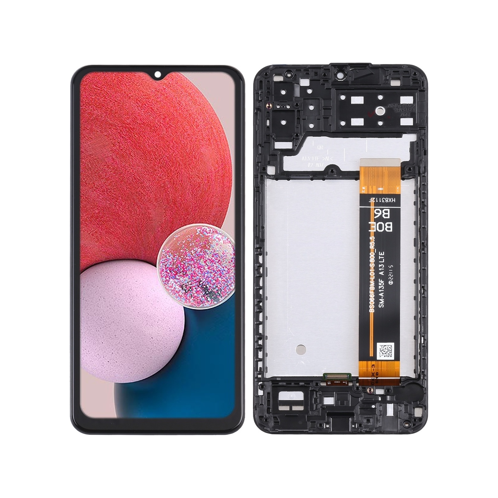 Original LCD Screen For Samsung Galaxy A13 4G SM-A135F Digitizer Full Assembly with Frame
