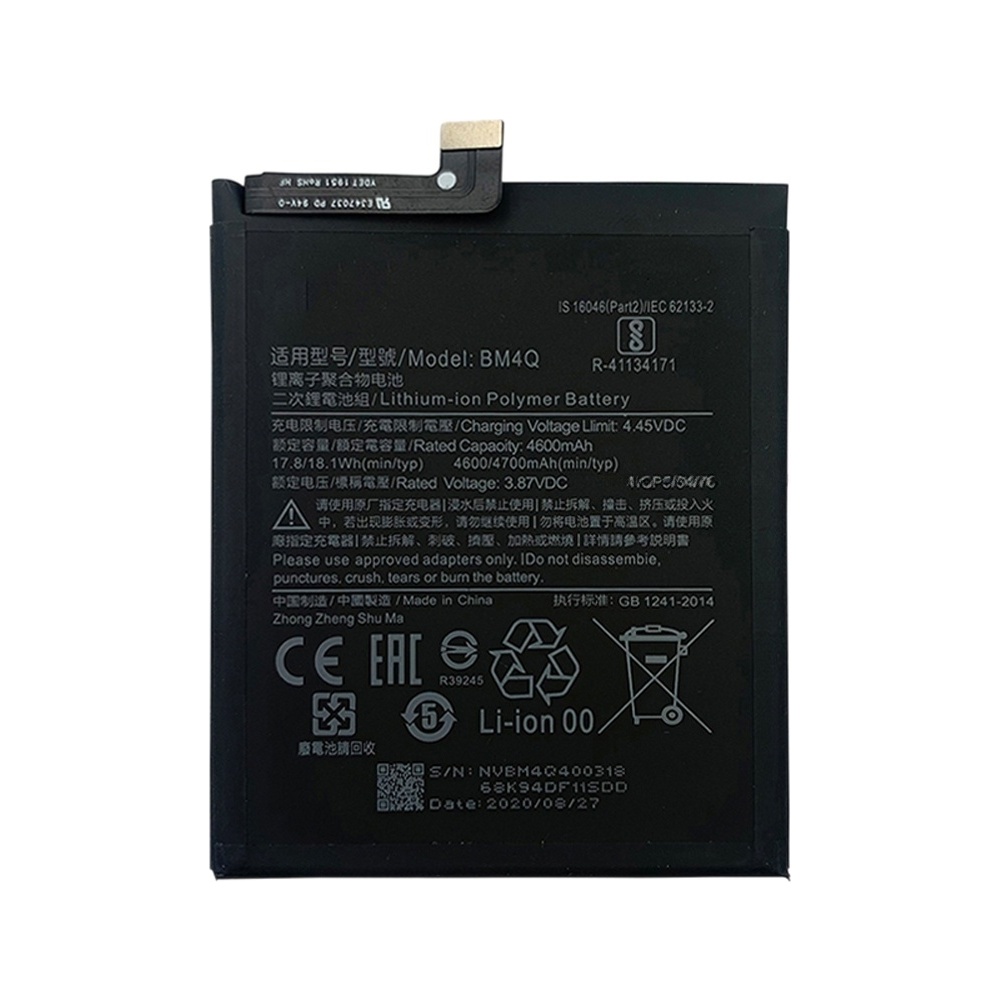 BM4Q 4700mAh Li-Polymer Battery Replacement For Xiaomi Redmi K30 Pro / Redmi K30 Pro Zoom / Poco F2 Pro