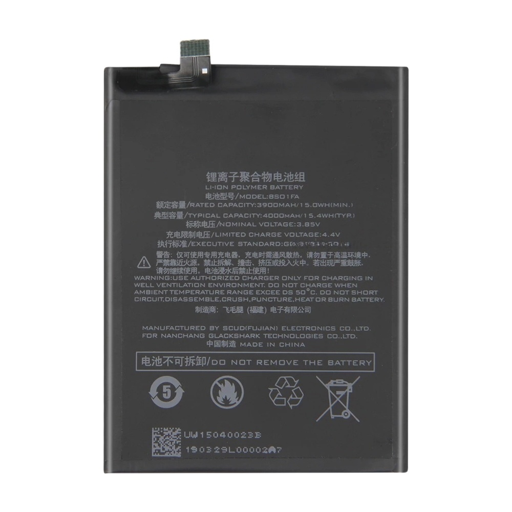 BS01FA 4000mAh Li-Polymer Battery Replacement For Xiaomi Black Shark / Black Shark Helo