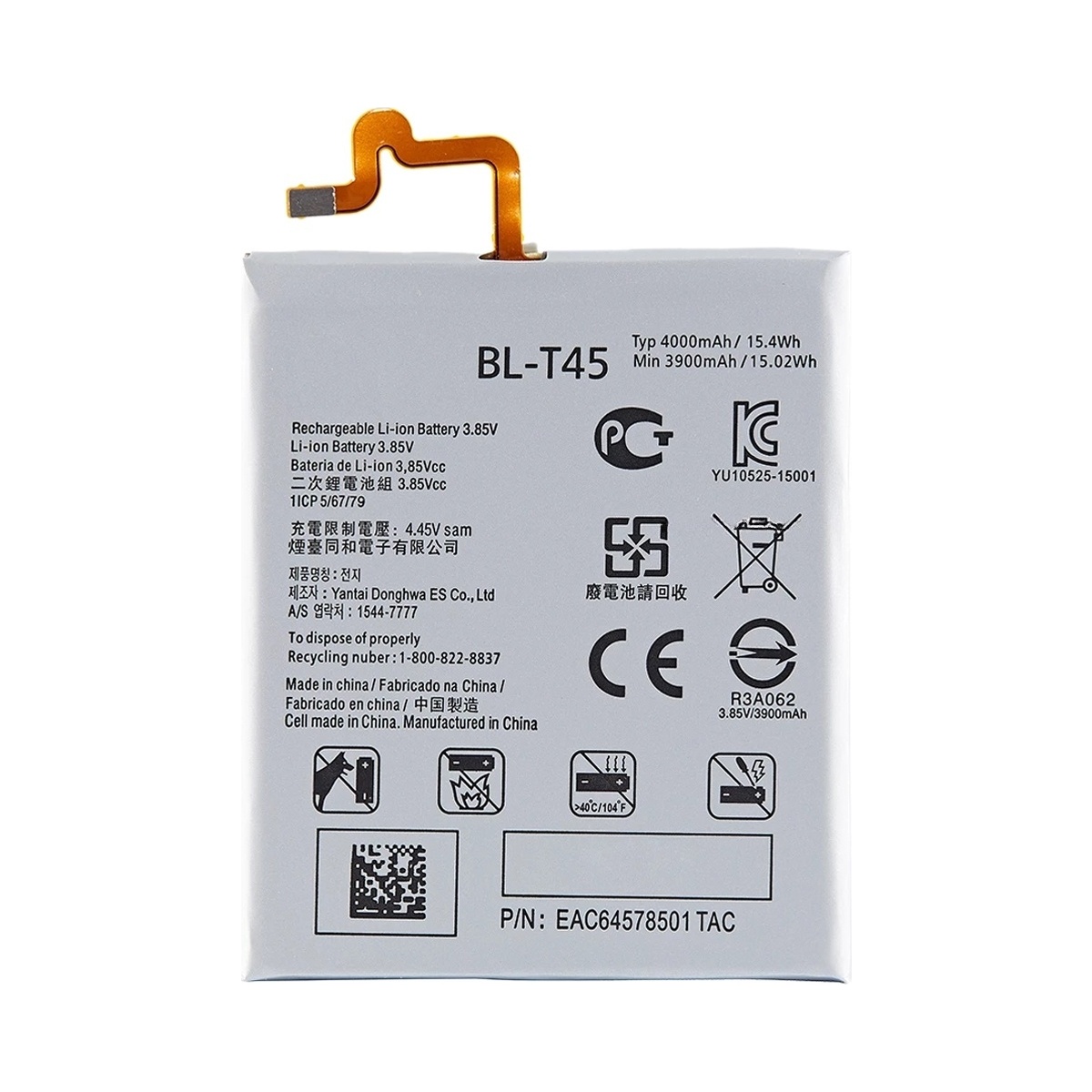 BL-T45 4000mAh For LG Stylo 6 / K71 / K50S Li-Polymer Battery Replacement