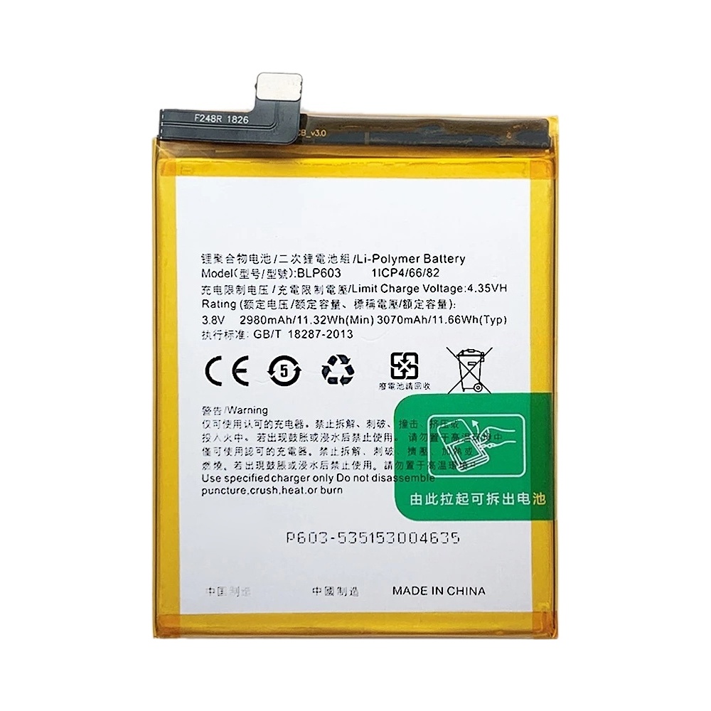 BLP603 3070mAh For OPPO R7s Li-Polymer Battery Replacement