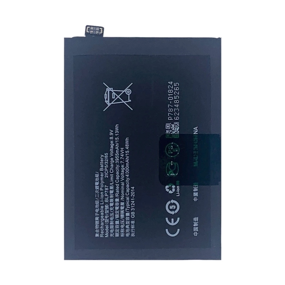 BLP787 4000 mAh Li-Polymer Battery Replacement For OPPO Reno4 Pro 5G / Reno4 Pro 4G