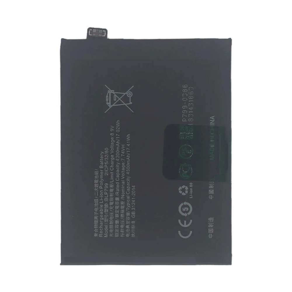 BLP799 4500mAh For Realme X7 Pro Li-Polymer Battery Replacement